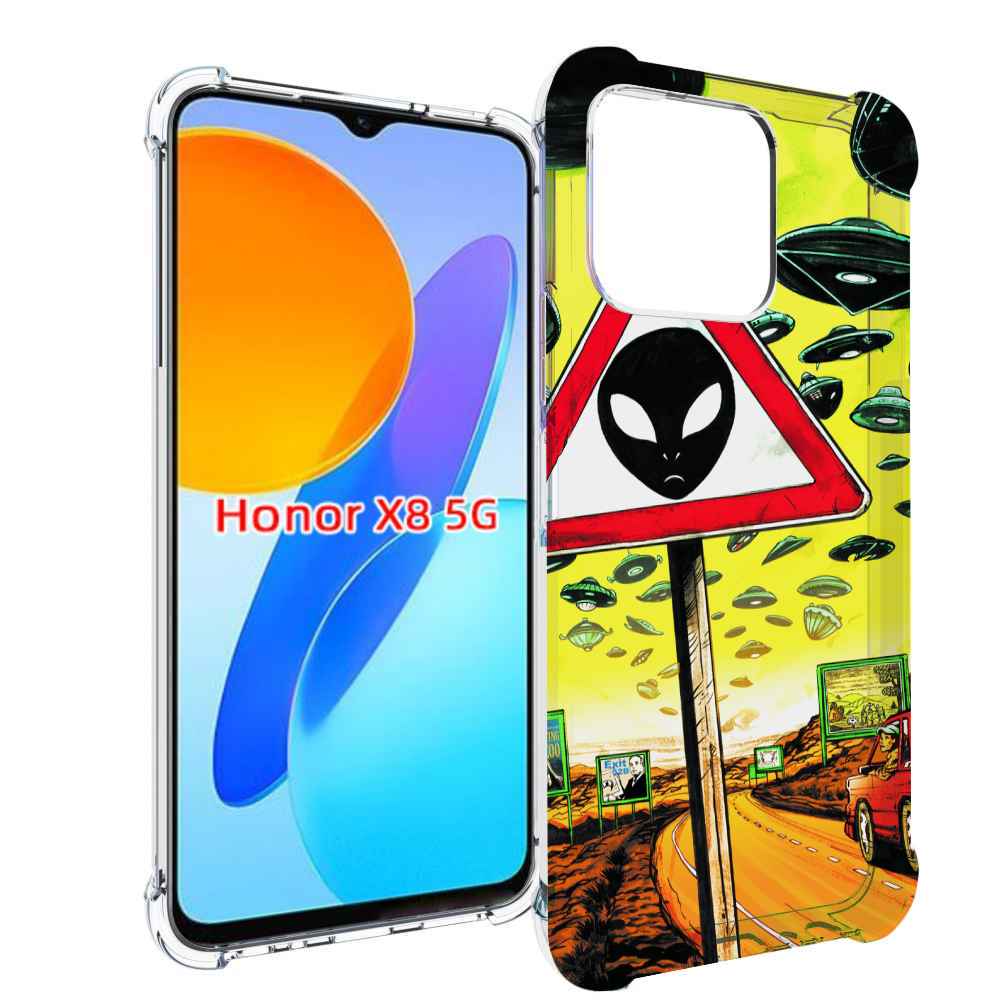 

Чехол MyPads дорога к инопланетянам для Honor X8 5G, Прозрачный, Tocco