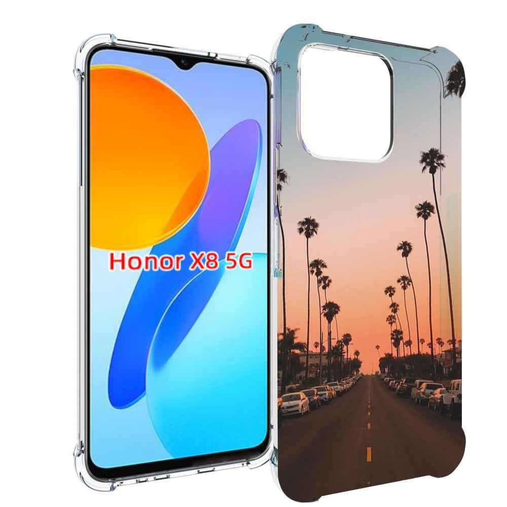 

Чехол MyPads дорога-с-закатом для Honor X8 5G, Прозрачный, Tocco