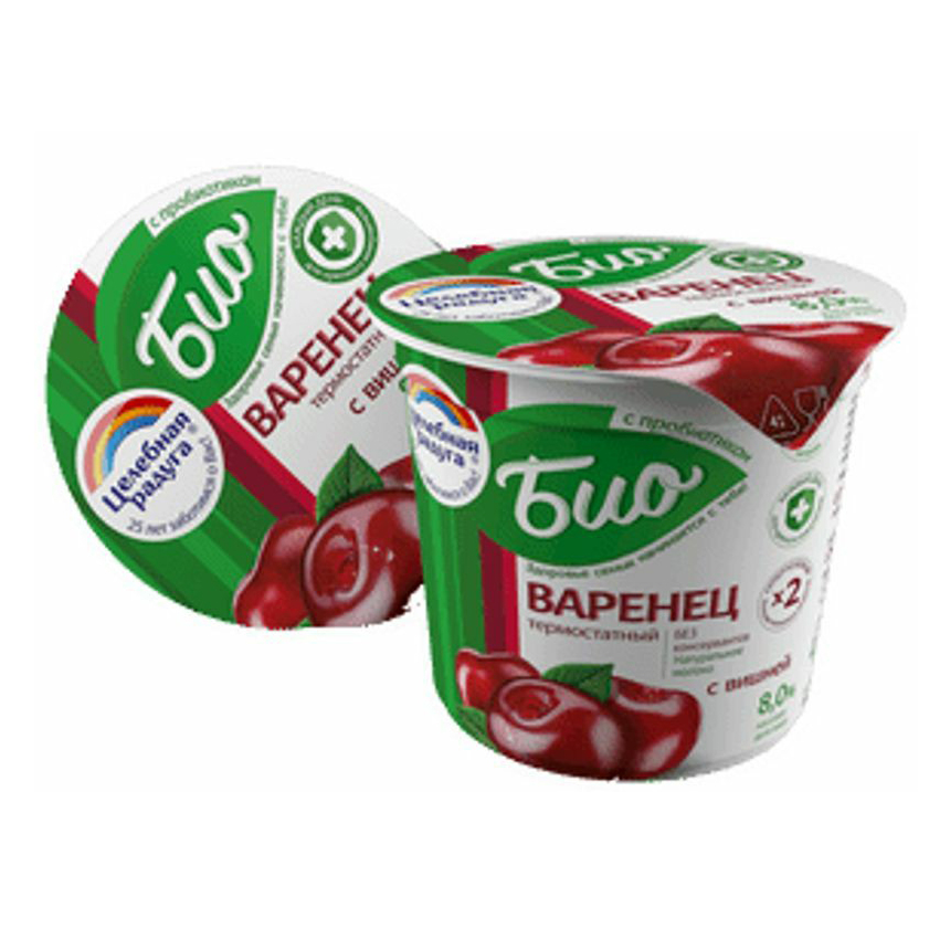 

Варенец Целебная радуга Био вишня 8% 150 г