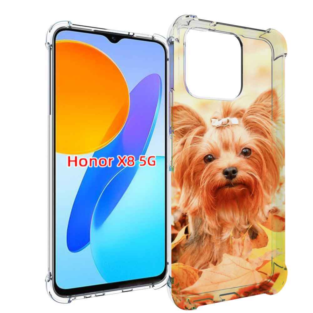 

Чехол MyPads еркширдскии терьер иорк для Honor X8 5G, Прозрачный, Tocco