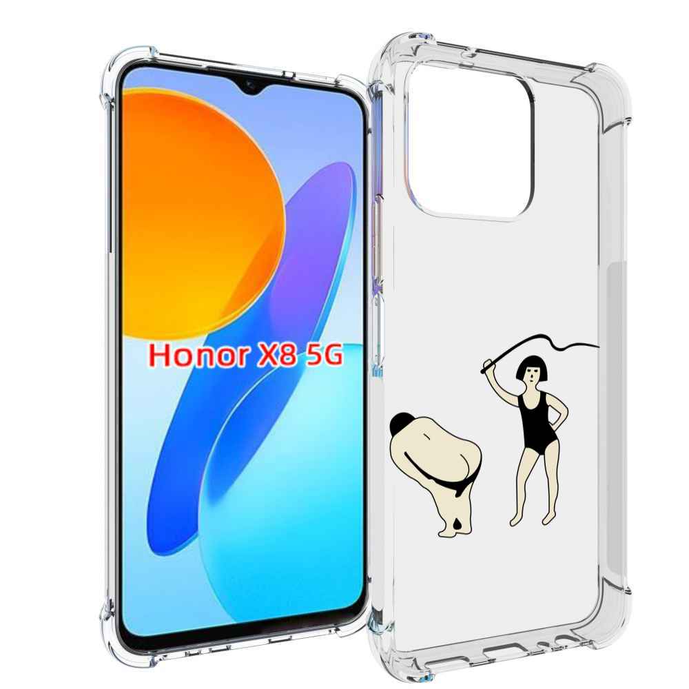 

Чехол MyPads женщина-наказывает для Honor X8 5G, Прозрачный, Tocco
