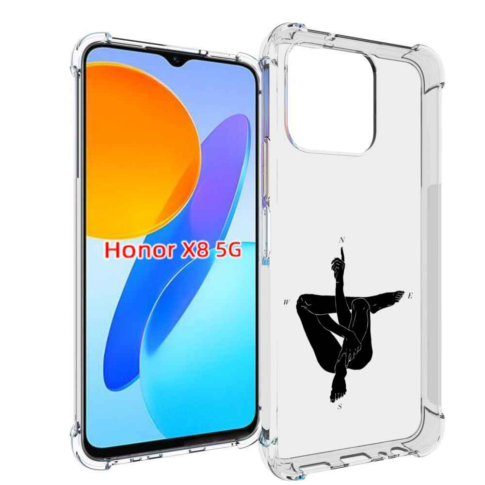 

Чехол MyPads живой компас для Honor X8 5G, Прозрачный, Tocco