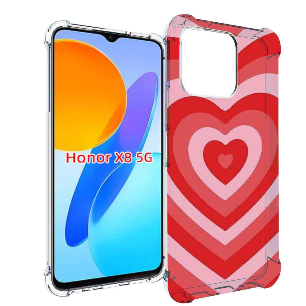 

Чехол MyPads завораживающее сердце женский для Honor X8 5G, Прозрачный, Tocco