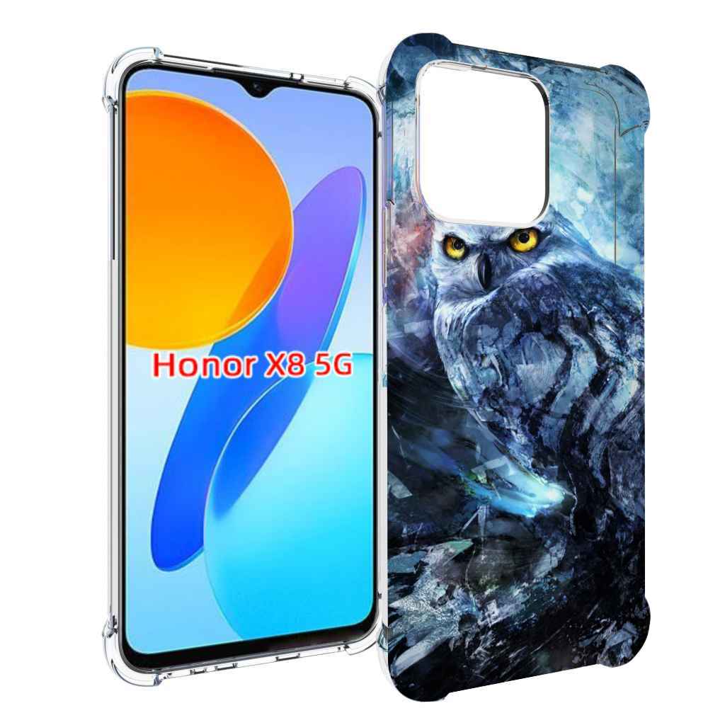 

Чехол MyPads замороженная-сова для Honor X8 5G, Прозрачный, Tocco
