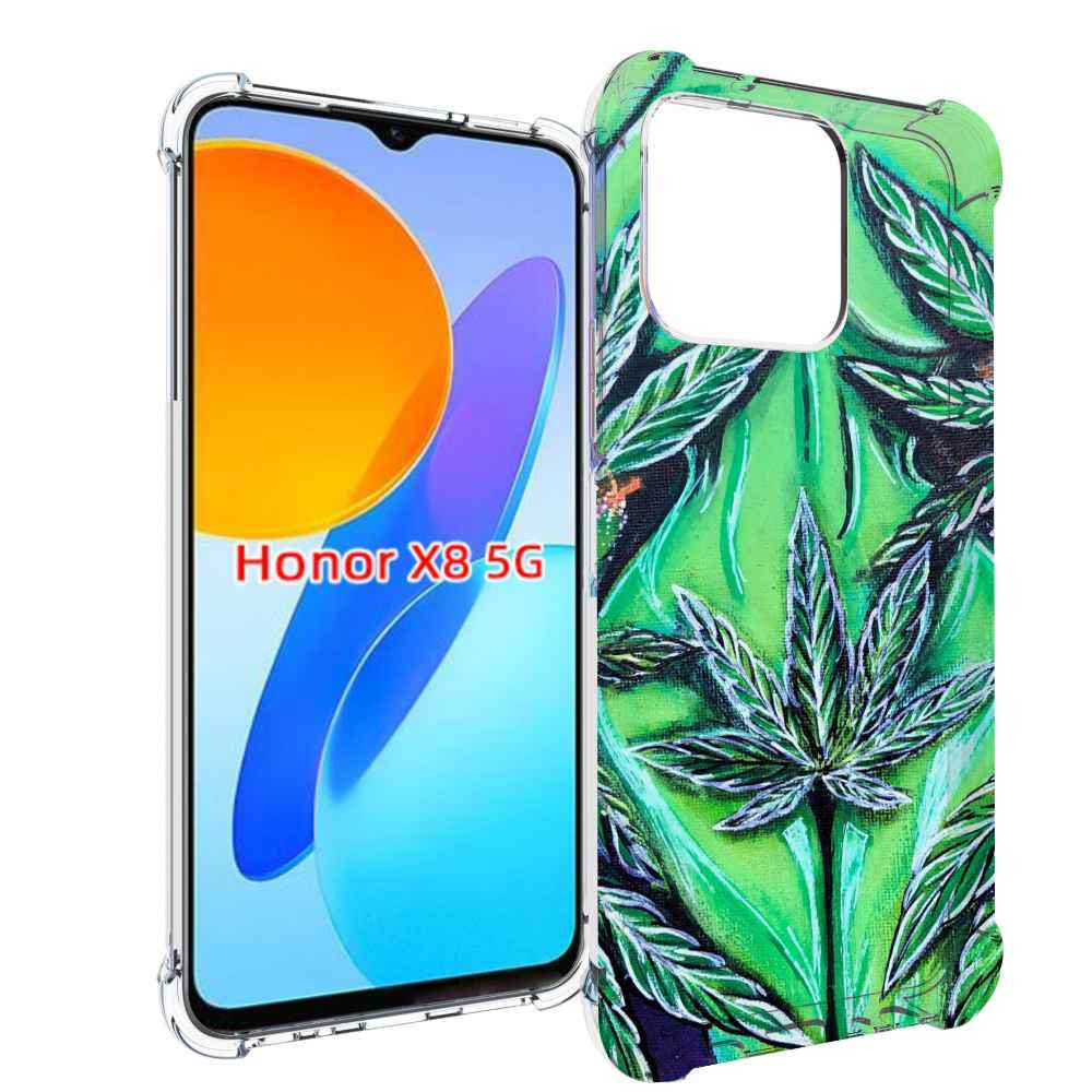 

Чехол MyPads зеленая девушка для Honor X8 5G, Прозрачный, Tocco