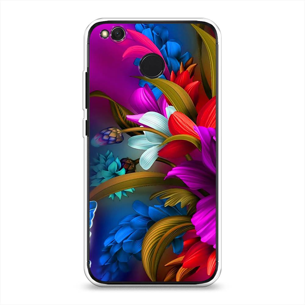 

Чехол на Xiaomi Redmi 4X "Фантастические цветы", Фиолетовый;красный;синий, 31450-2