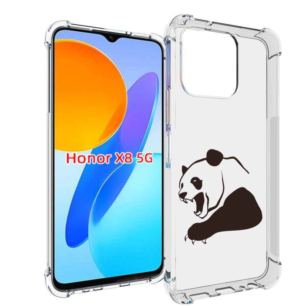 

Чехол MyPads злая-панда для Honor X8 5G, Прозрачный, Tocco