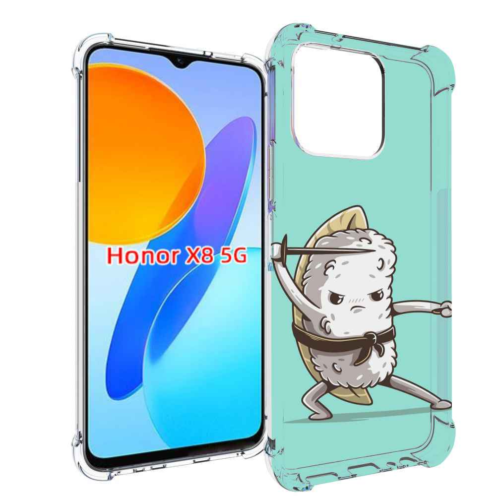 

Чехол MyPads злой суши детский для Honor X8 5G, Прозрачный, Tocco
