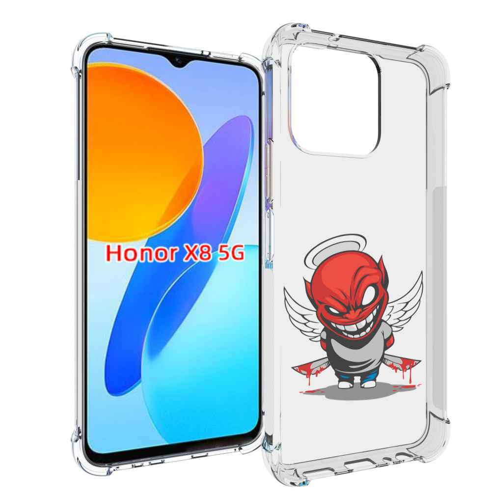 

Чехол MyPads злой-ангел для Honor X8 5G, Прозрачный, Tocco