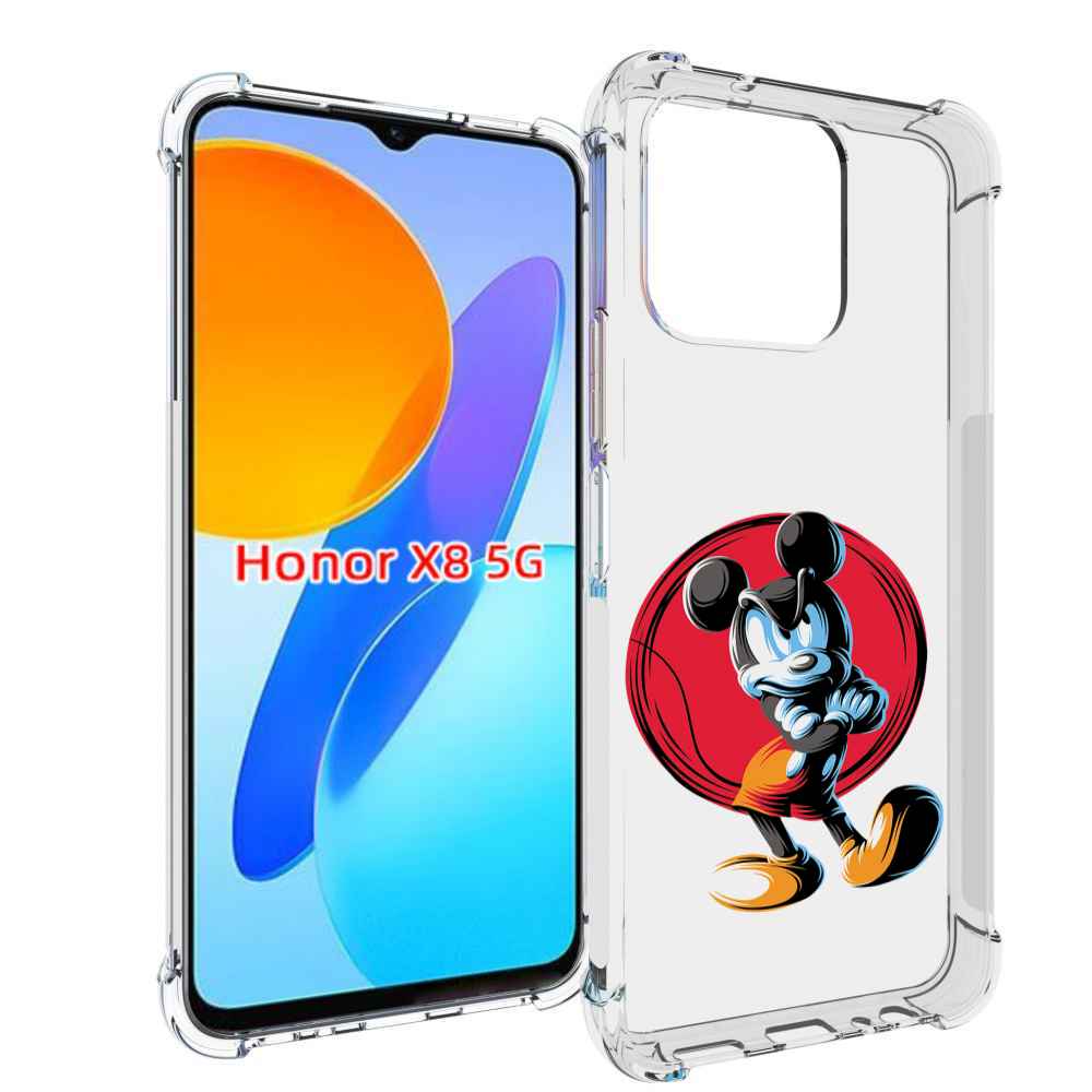 

Чехол MyPads злой-микки для Honor X8 5G, Прозрачный, Tocco