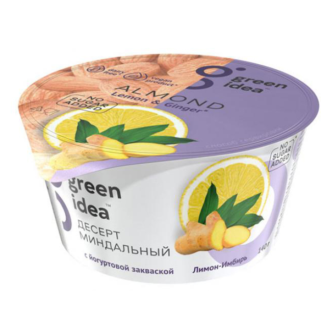 Десерт йогуртовый Green Idea лимон-имбирь 140 г
