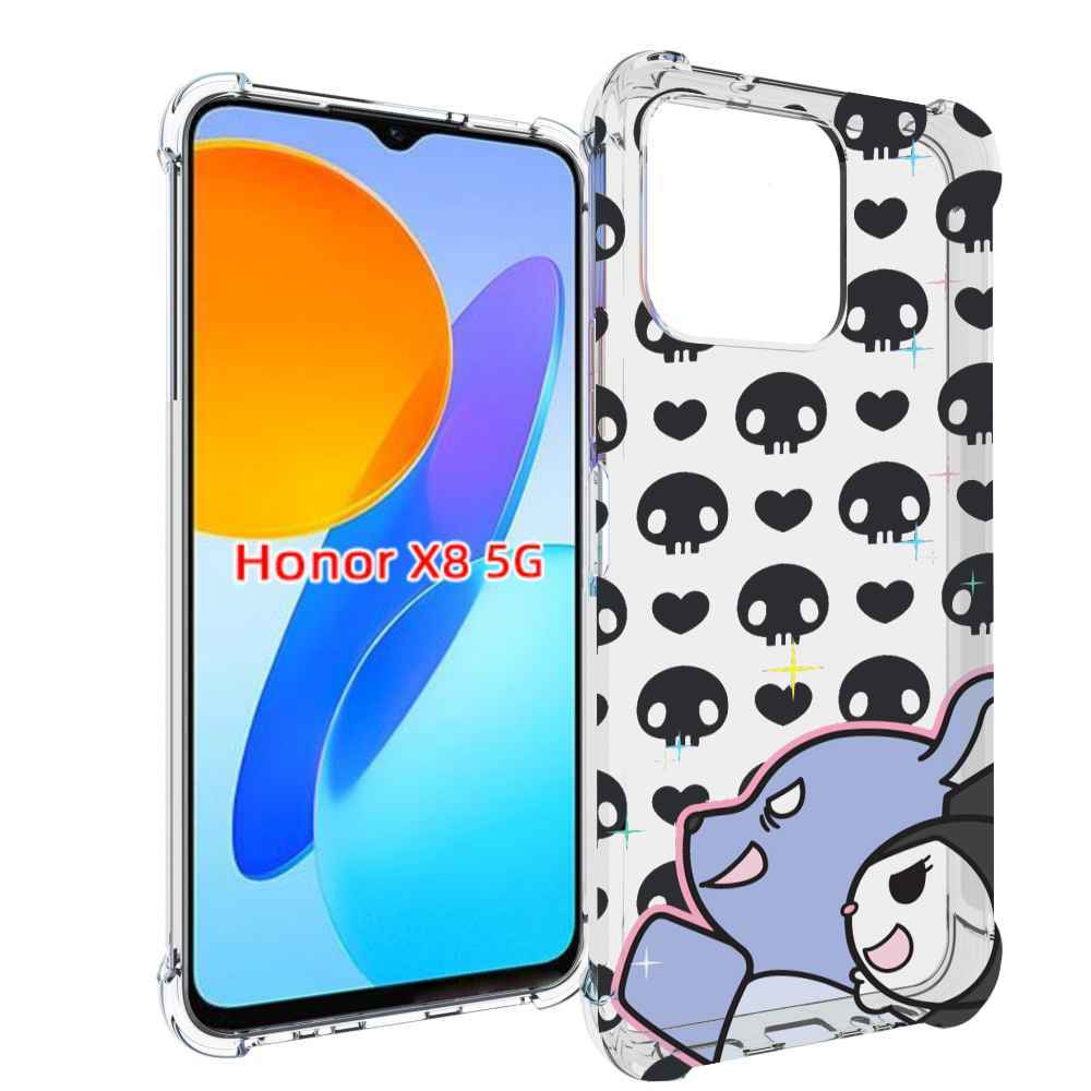 

Чехол MyPads злые-мини-животные детский для Honor X8 5G, Прозрачный, Tocco