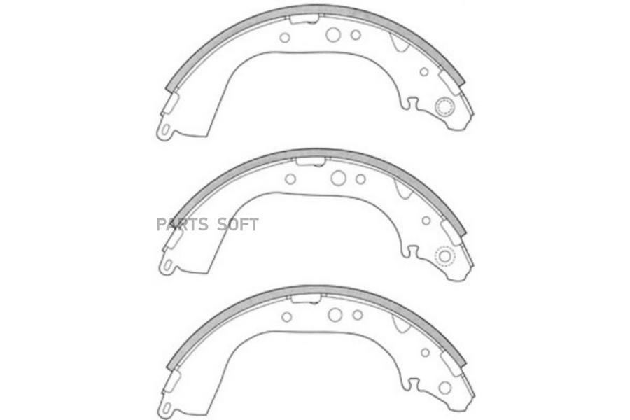 

Колодки тормозные барабанные задние к-т TOYOTA HILUX 2.7 1997 - 2005 TOYOTA HILUX 2.7 200