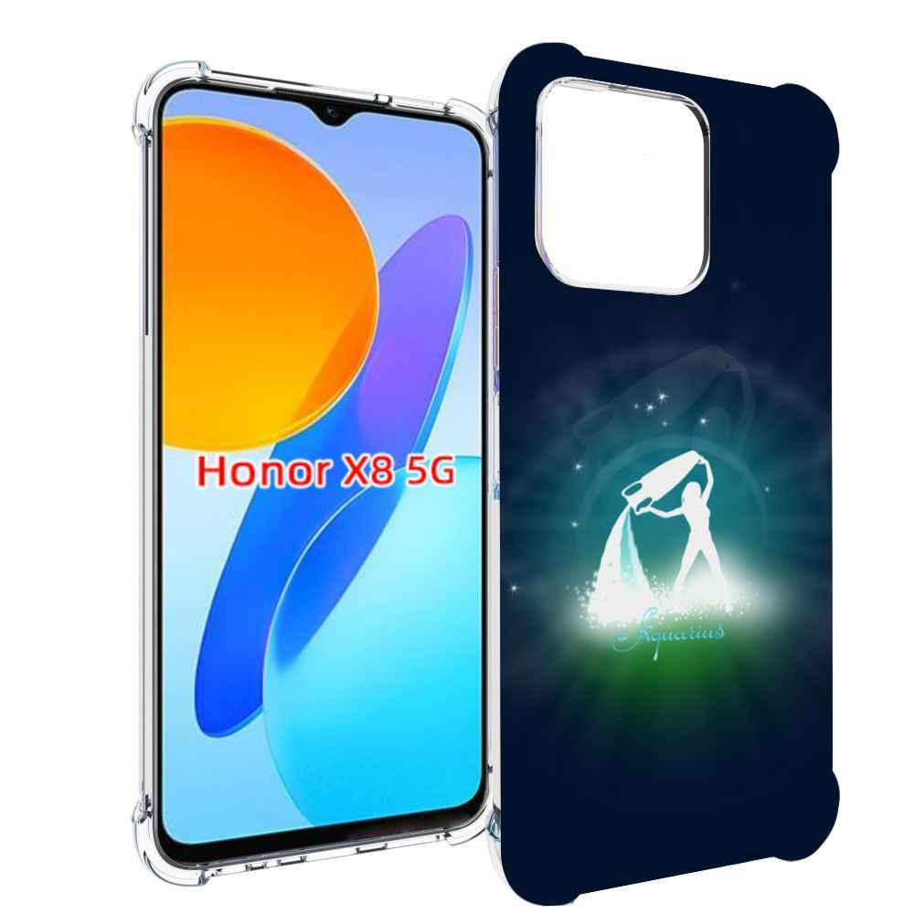 

Чехол MyPads знак зодиака водолеи 1 для Honor X8 5G, Прозрачный, Tocco
