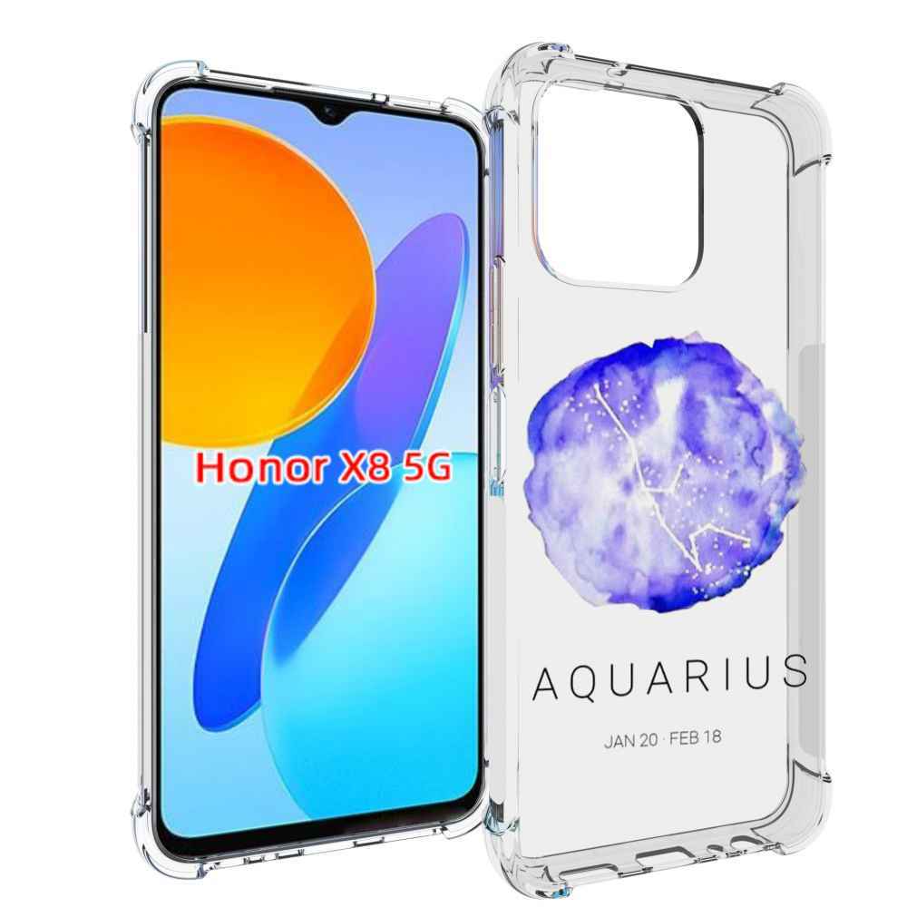 

Чехол MyPads знак зодиака водолеи 5 для Honor X8 5G, Прозрачный, Tocco