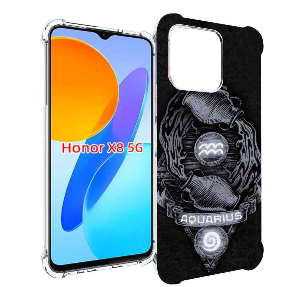

Чехол MyPads знак зодиака водолеи 6 для Honor X8 5G, Прозрачный, Tocco