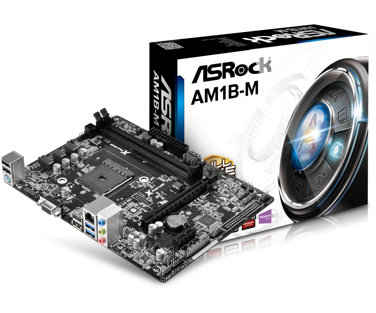 

Материнская плата ASRock AM1B-M (AM1B-M), AM1B-M
