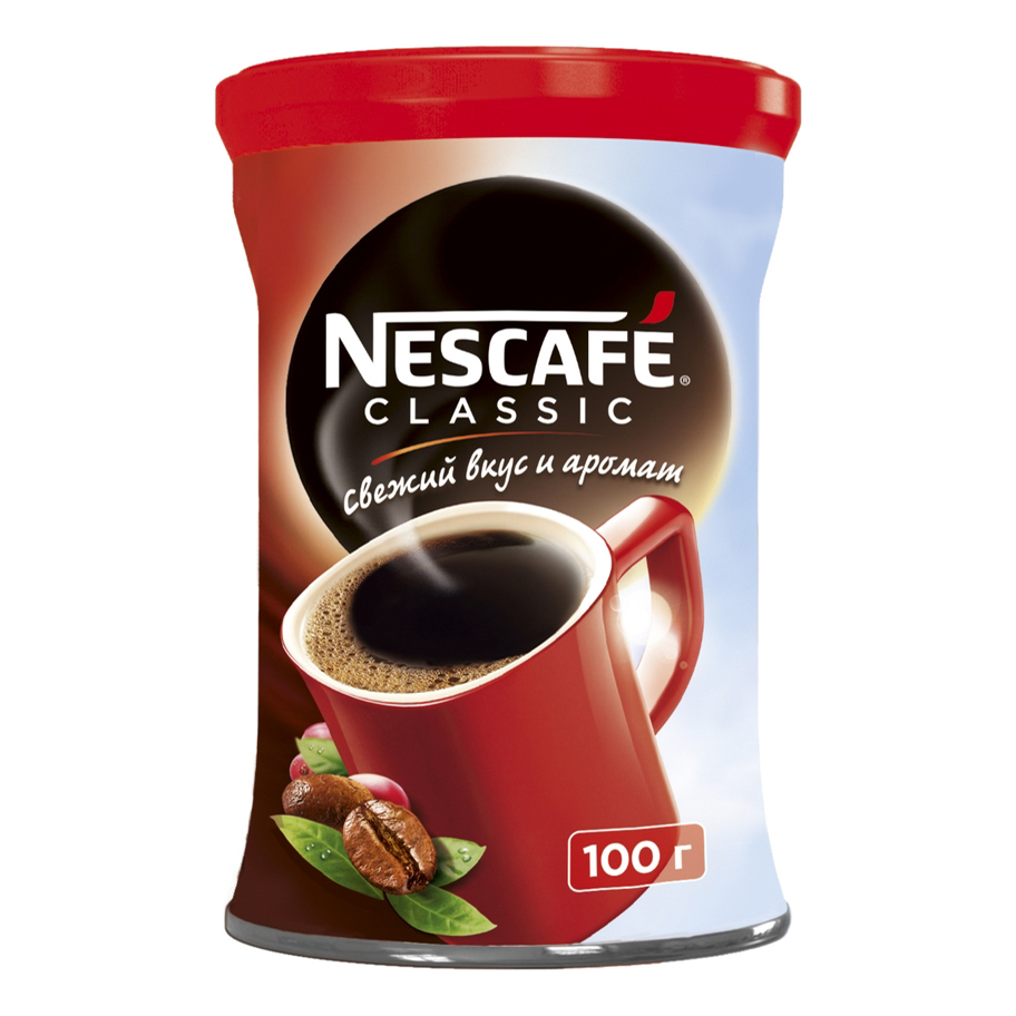 

Кофе Nescafe Classic кофе растворимый 100 г