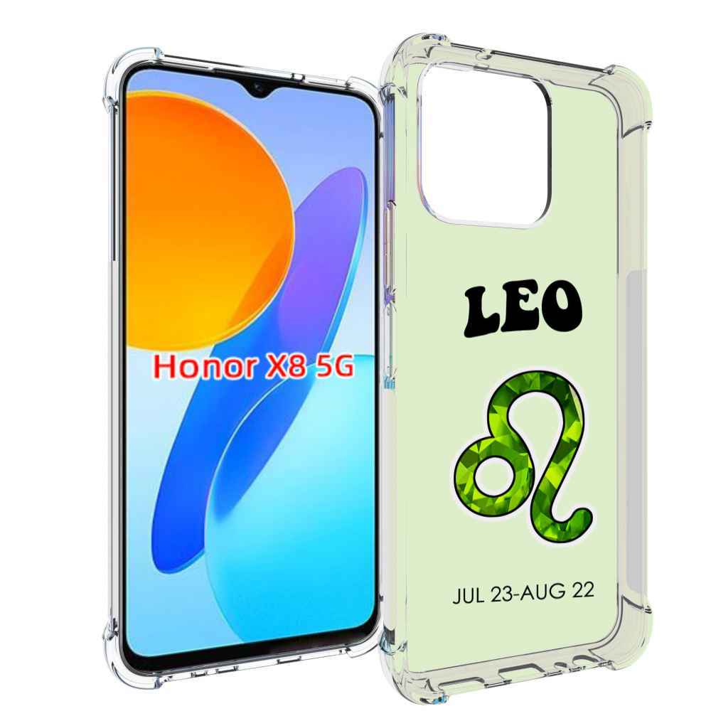 

Чехол MyPads знак зодиака лев 1 для Honor X8 5G, Прозрачный, Tocco