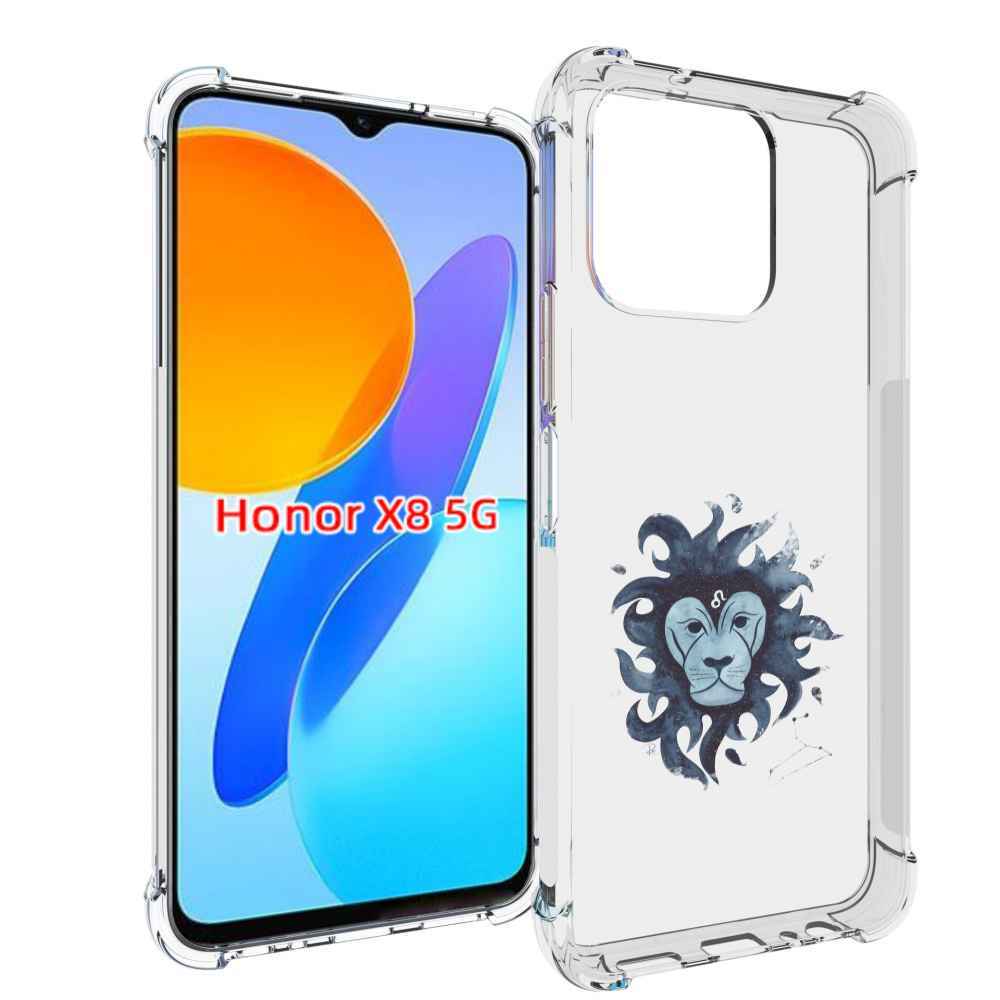 

Чехол MyPads знак зодиака лев 5 для Honor X8 5G, Прозрачный, Tocco