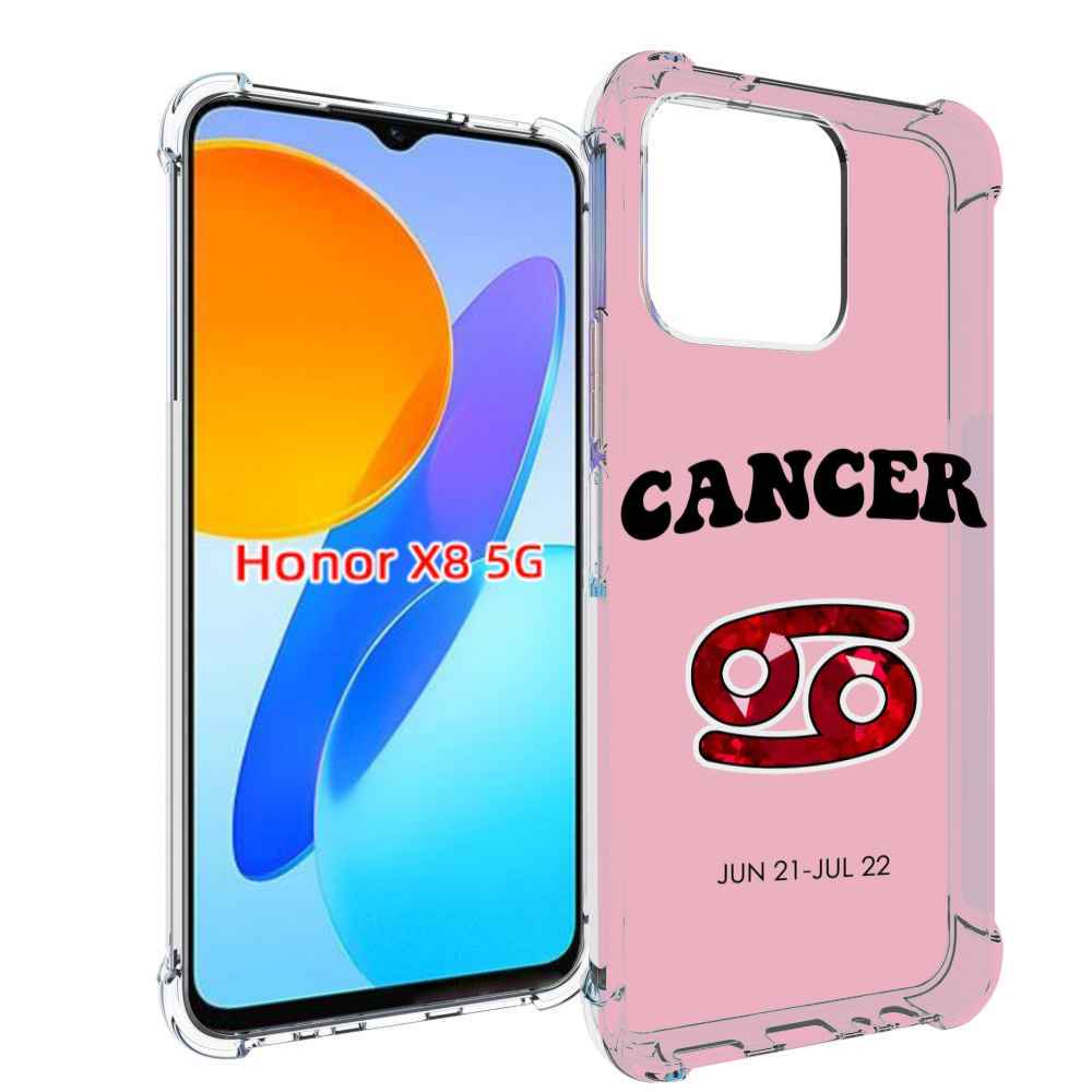 

Чехол MyPads знак зодиака рак 1 для Honor X8 5G, Прозрачный, Tocco
