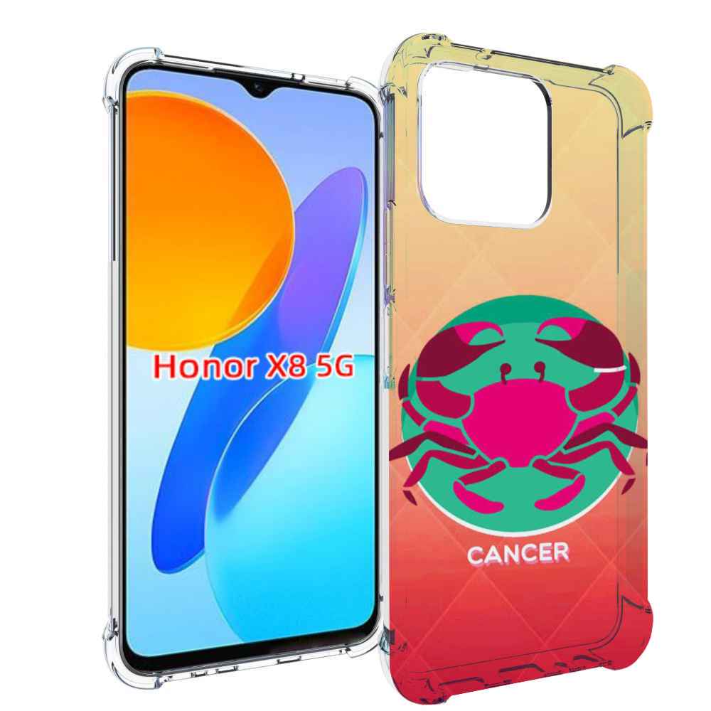 

Чехол MyPads знак зодиака рак 4 для Honor X8 5G, Прозрачный, Tocco