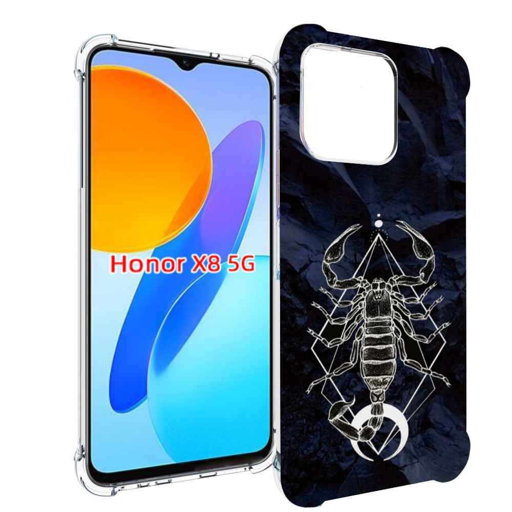 

Чехол MyPads знак зодиака скорпион 3 для Honor X8 5G, Прозрачный, Tocco