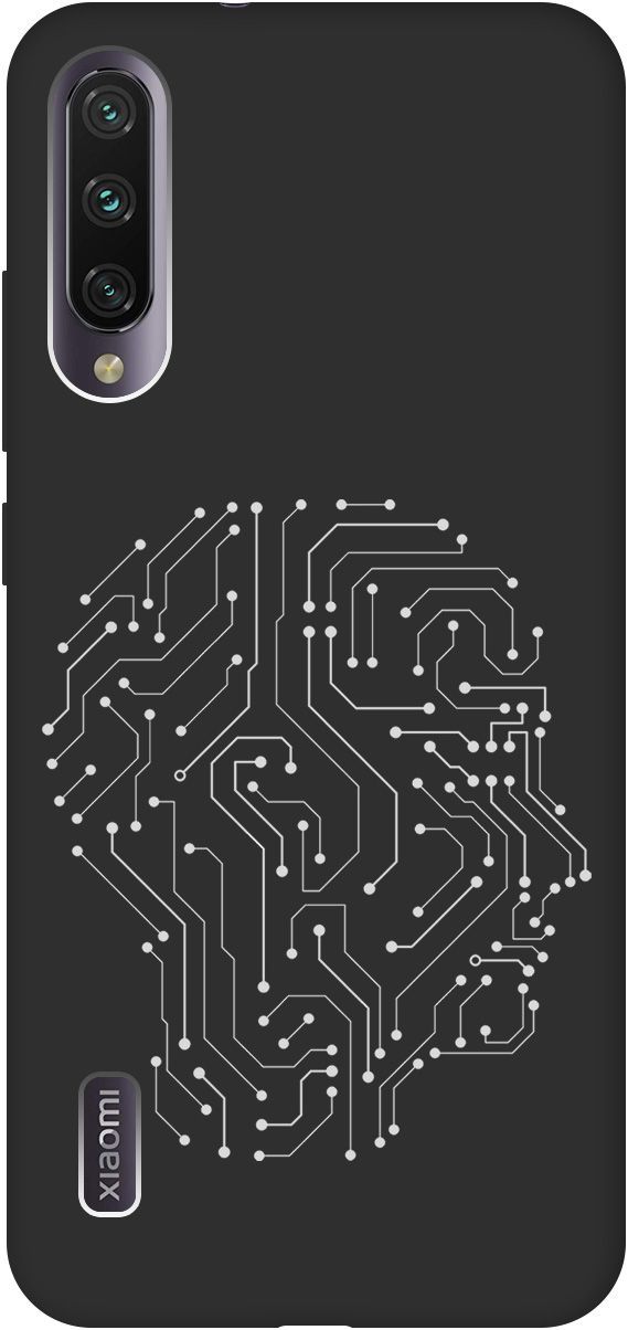 

Матовый чехол на Xiaomi Mi A3 "Mindmap" черный, Черный;белый, 0