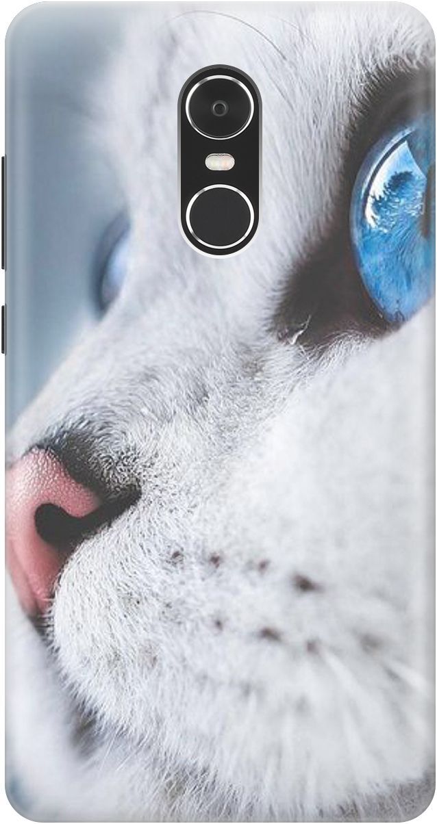

Чехол на Xiaomi Redmi Note 4 "Кошачий взгляд", Белый;голубой, 3150