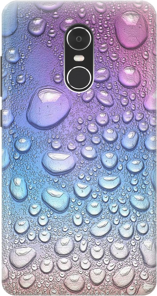 

Чехол на Xiaomi Redmi Note 4 "Множество капель", Синий;фиолетовый, 3150
