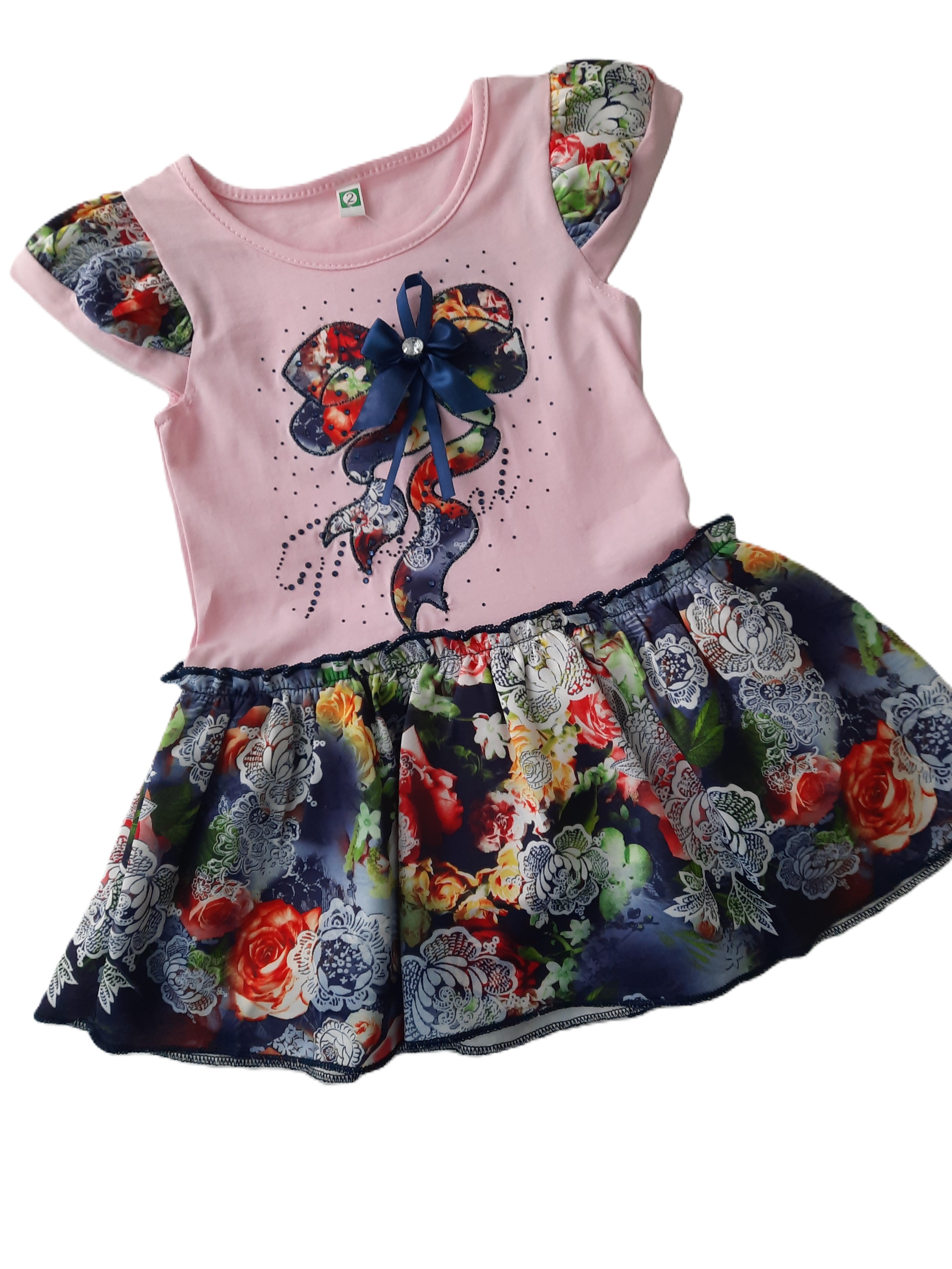 Платье детское Униратов Текс 45445, разноцветный, 98