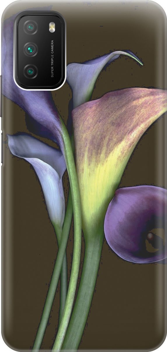 

Чехол на Xiaomi Redmi 9T "Каллы", Зеленый;коричневый, 2928
