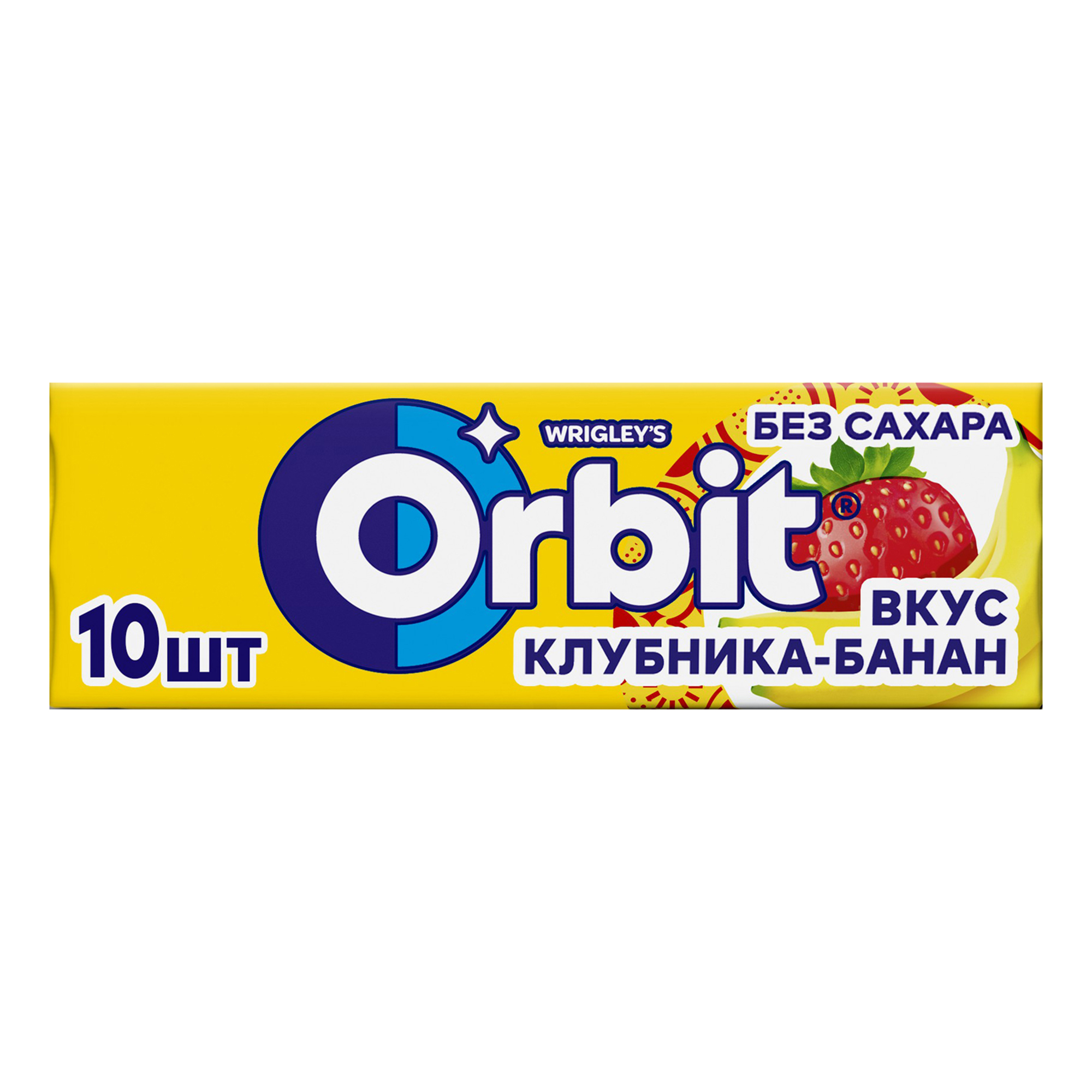 фото Жевательная резинка orbit клубника-банан 13,6 г