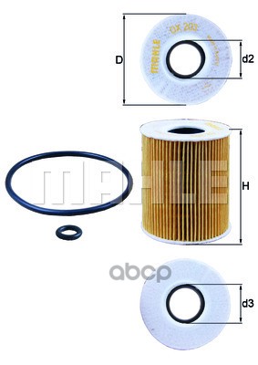 

Фильтр масляный OX203D, OX203D