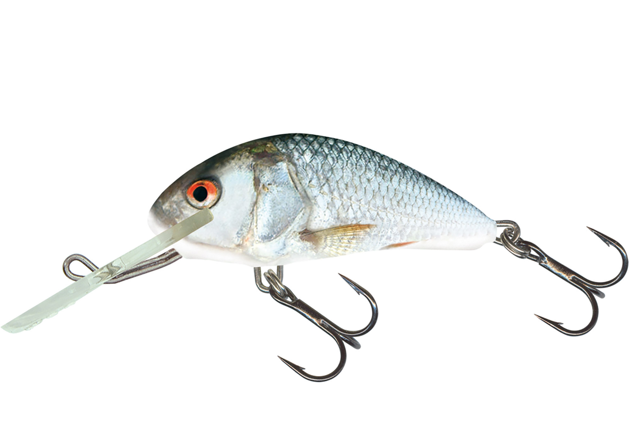 Воблер плавающий Salmo HORHET F / 4 см, цвет RD, Серебристый, Hornet
