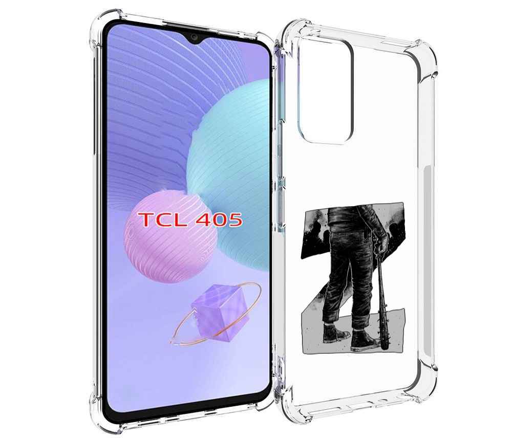 

Чехол MyPads воин черно белый для TCL 405, Tocco