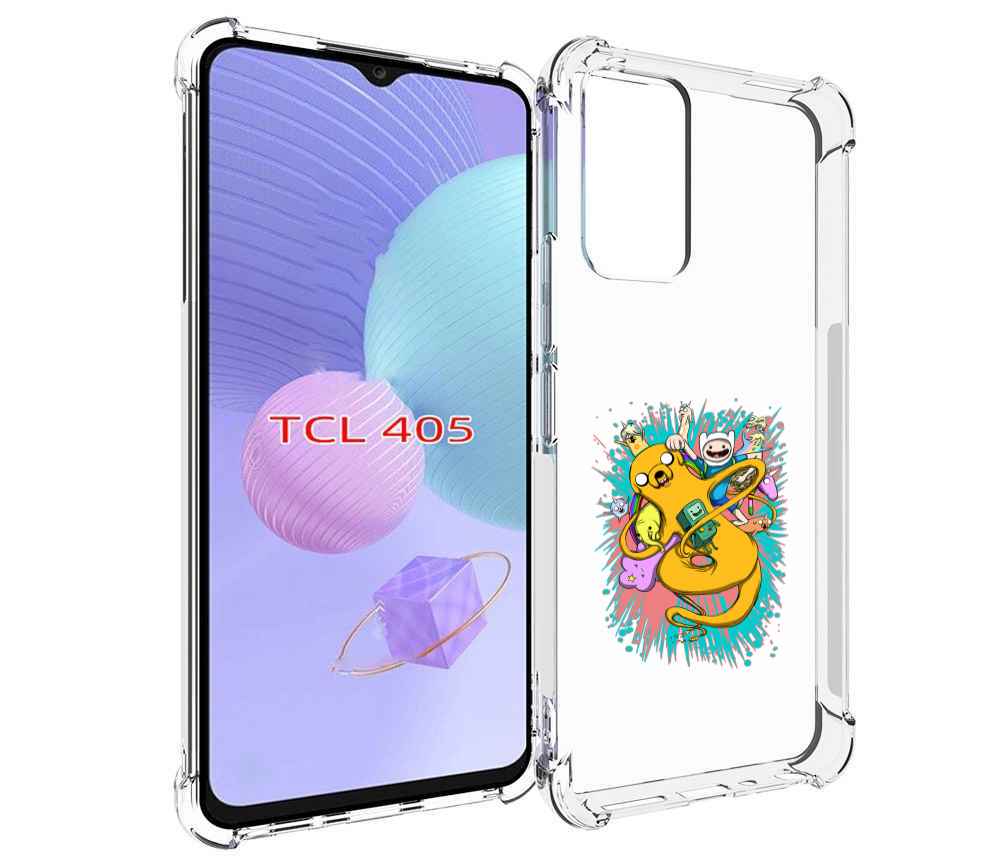

Чехол MyPads время приключений рисунок для TCL 405, Tocco