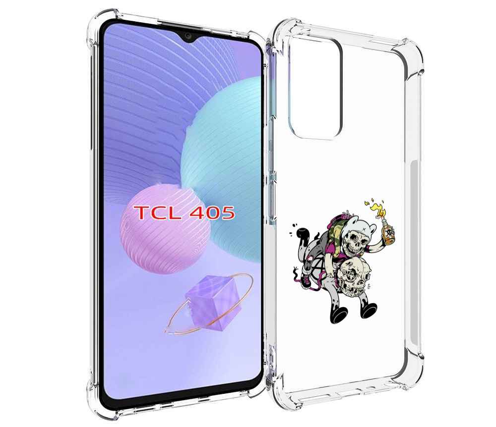 

Чехол MyPads время приключений скелеты для TCL 405, Tocco