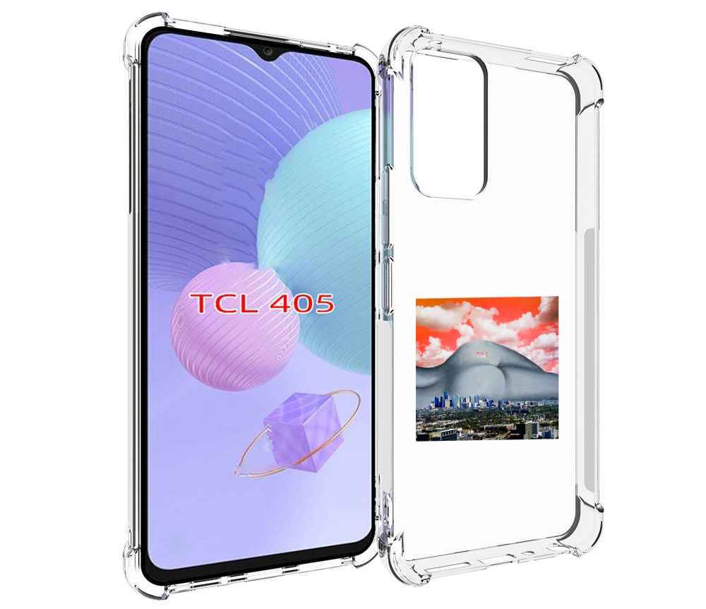 

Чехол MyPads город с девушкой на фоне для TCL 405, Tocco