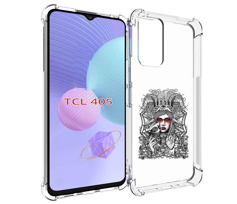 

Чехол MyPads грусная девушка для TCL 405, Tocco