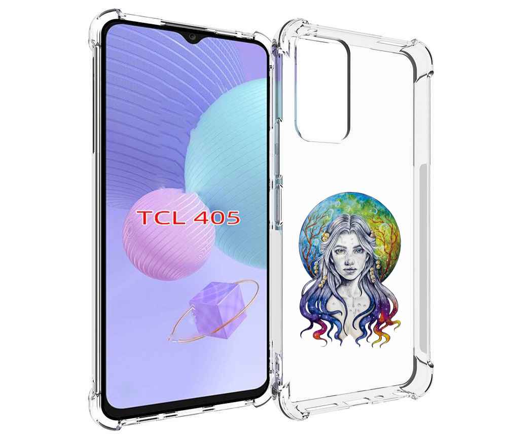 

Чехол MyPads девушка с красивыми волосами для TCL 405, Tocco