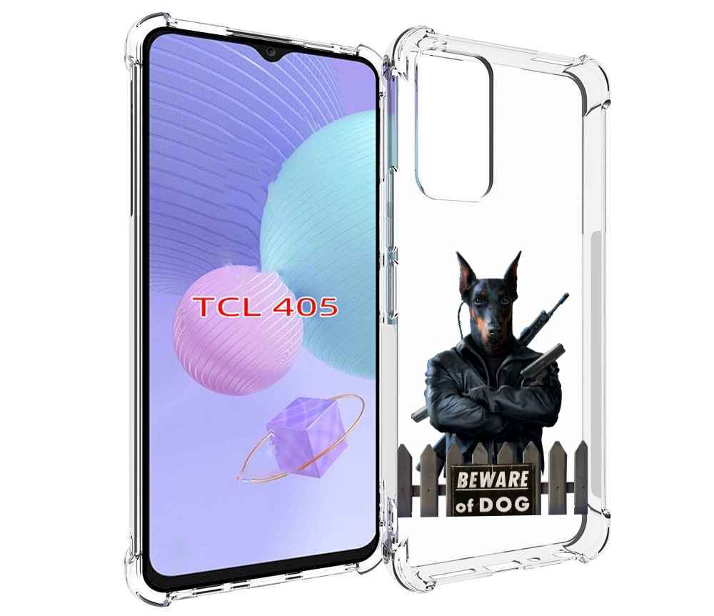 

Чехол MyPads доберман для TCL 405, Tocco