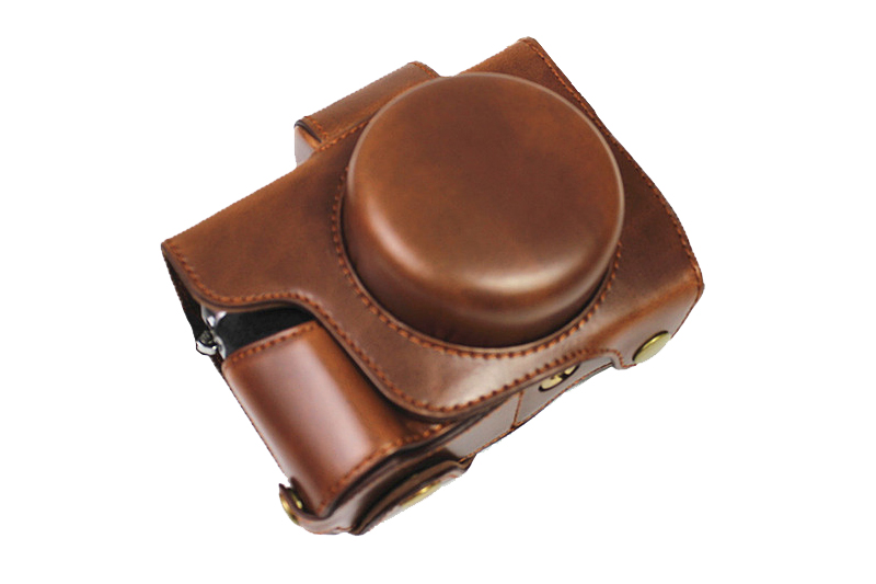 Чехол-сумка-футляр MyPads для фотоаппарата Olympus OM-D E-M10 Mark IV коричневый