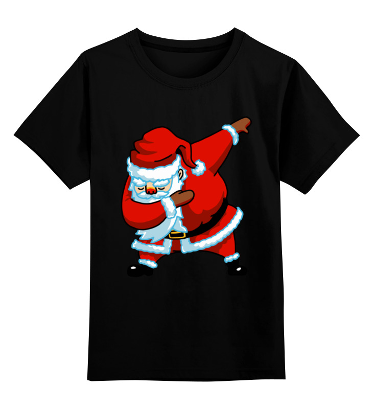 

Футболка детская Printio Dabbing santa цв. черный р. 152, Dabbing santa