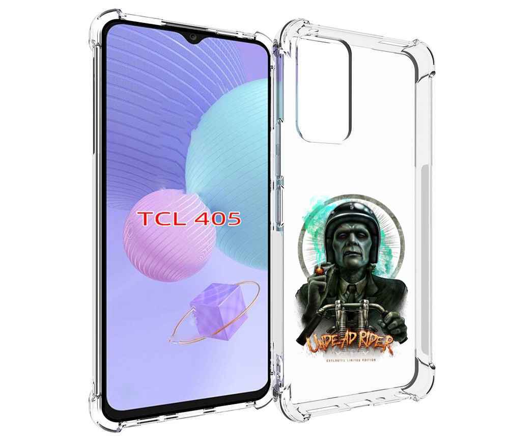 

Чехол MyPads зеленый мужчина с сигаретой на мотоцикле для TCL 405, Tocco