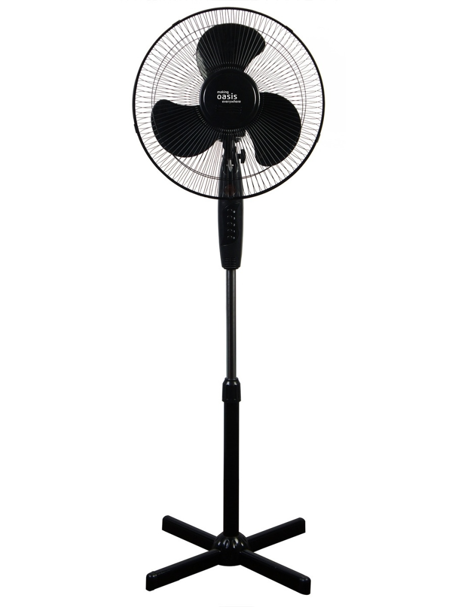 Вентилятор напольный Oasis VF-40PB черный вентилятор напольный grandfar bh 16 красный комплект 2шт