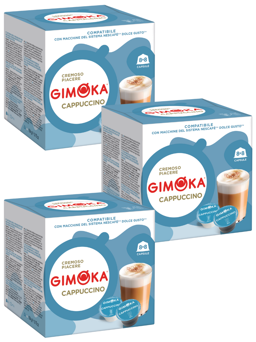 Набор Gimoka Cappuccino / Капучино для кофемашин Dolce Gusto, 48 шт