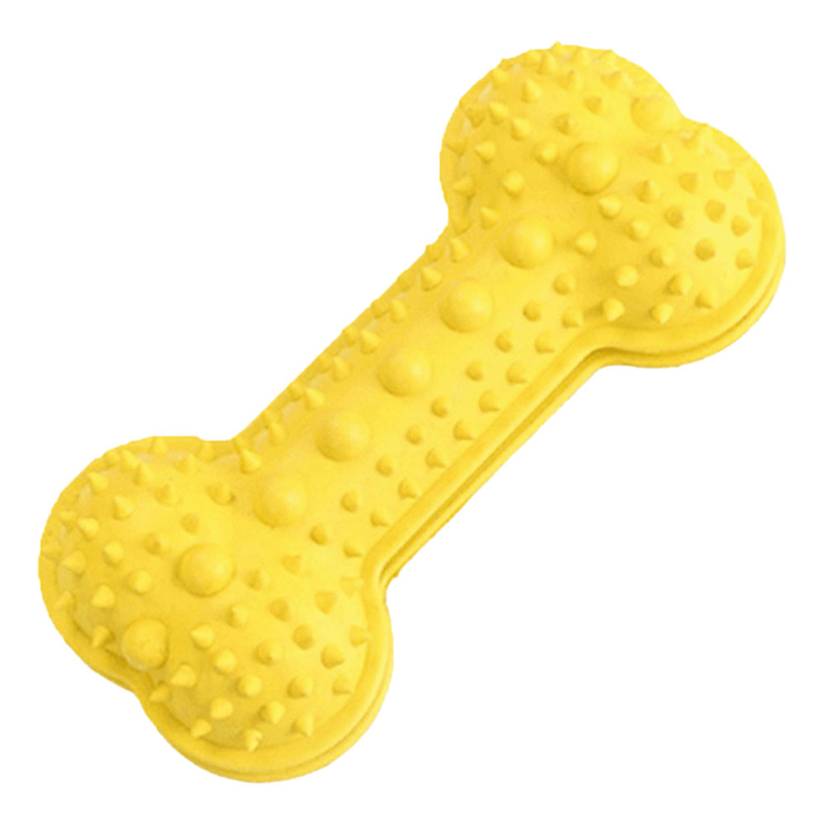 Игрушка для собак Lilli Pet Snack Косточка с шипами, 18 см, желтая