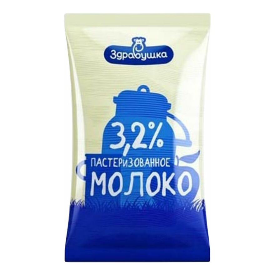 

Молоко 3,2% пастеризованное 1 л Здравушка БЗМЖ