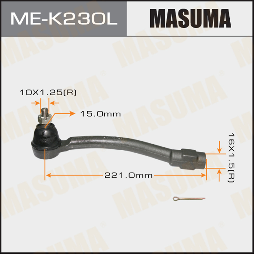 Ме-К230L_Наконечник Рулевой Левый Нуundаi Аvаntе 10> MASUMA mek230l 100054663613